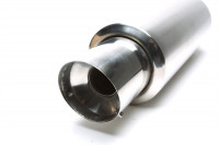 TA Technix Edelstahl Sportendschalldämpfer universal 100/45mm rund scharf abgeschrägt TA Technix Edelstahl Sportendschalldämpfer universal 100/45mm rund scharf abgeschrägt