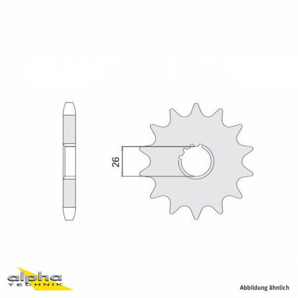 Ritzel 17 Zähne Teilung 530