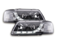 Scheinwerfer Set Daylight LED Tagfahrlicht Audi A3 Typ 8L 96-00 schwarz