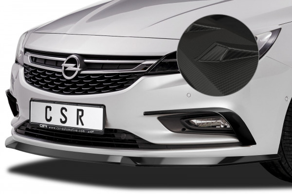 Cup-Spoilerlippe mit ABE für Opel Astra K CSL419-M Carbon Look Matt