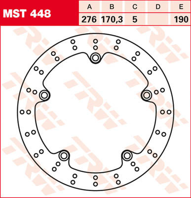 Bremsscheibe starr MST448