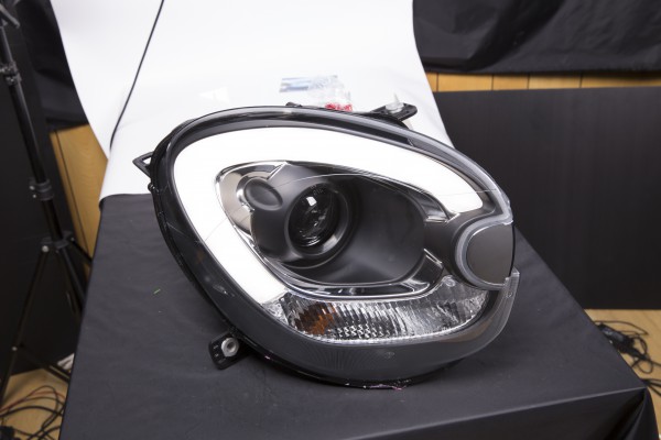 Scheinwerfer Set Xenon Daylight LED TFL-Optik Mini Countryman R60 Bj. 10-17 schwarz