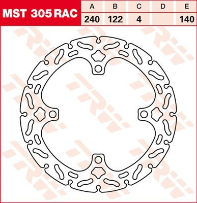 Bremsscheibe starr MST305RAC