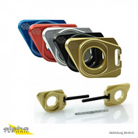 GILLES Achsblock gold passend für Suzuki GSXR600/750/1000 GILLES Achsblock gold passend für Suzuki GSXR600/750/1000