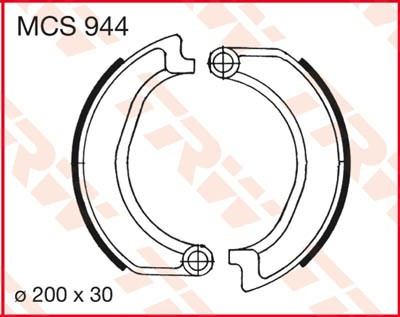 Bremsbacken MCS944