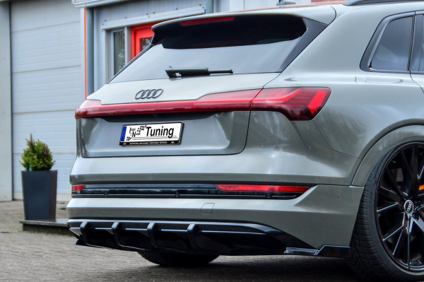 4-tlg. Heckansatz Aufsatz passend für Audi E-Tron Quattro S-Line