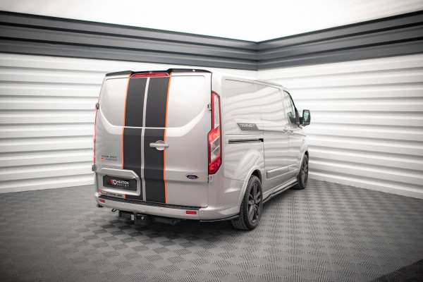 Heck Ansatz Flaps Diffusor Für Ford Transit Custom ST-Line Mk1 Facelift Schwarz Hochglanz