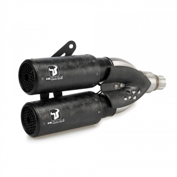IXRACE DCX2 Edelstahl/Carbon forged Endschalldämpfer, Z 900, 16-19, Z 900 A2, 20- E-geprüft