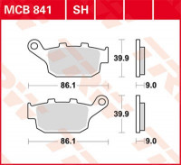 Scheibenbremsbeläge MCB841 passend für Honda, Suzuki, Kawasaki Scheibenbremsbeläge MCB841 passend für Honda, Suzuki, Kawasaki