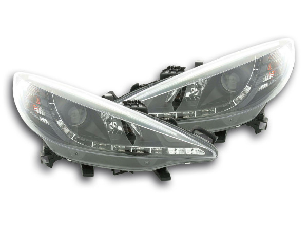 Scheinwerfer Set Daylight LED TFL-Optik Peugeot 207 06- schwarz