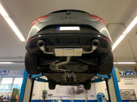 FOX Endschalldämpfer passend für Seat Leon 5F Rieger Stoßstange FOX Endschalldämpfer passend für Seat Leon 5F Rieger Stoßstange