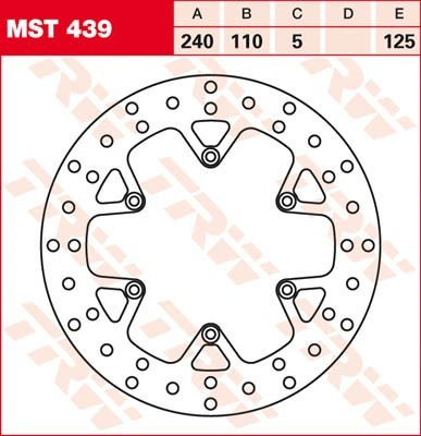 Bremsscheibe starr MST439