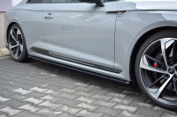 Seitenschweller Ansatz Für Audi RS5 F5 Coupe Schwarz Hochglanz