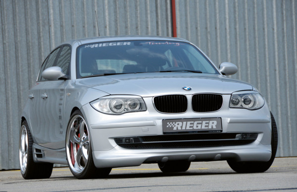 Rieger Spoilerlippe für BMW 1er E87 (187 / 1K2/1K4) 4-tür. 04.07-08.11 (ab Facelift)