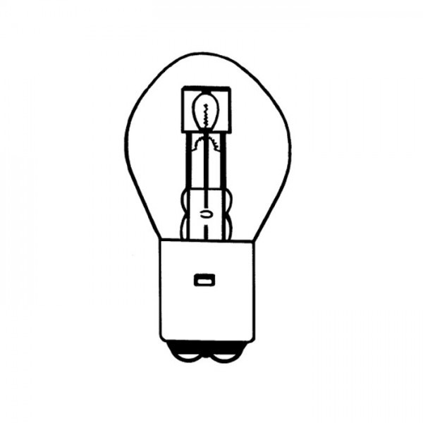 Bilux Hauptscheinwerferlampe Ba20d | Ø=35x70 mm | 6V | 25/25W