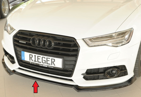 Rieger Spoilerschwert glanz schwarz für Audi A6 (4G/C7) Avant 09.14- (ab Facelift)