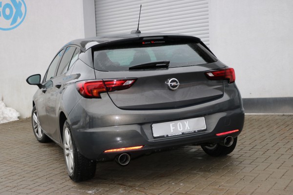 Opel Astra K Schrägheck Endschalldämpfer quer Ausgang rechts/links - 1x100 Typ 25 rechts/links