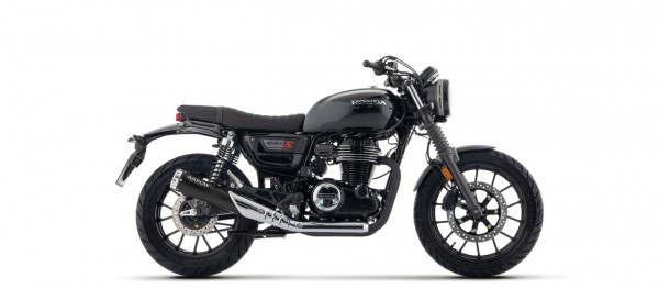 ARROW REBEL Edelstahl Schwarz M. Silb. Endkappe HONDA GB 350 S 2025
