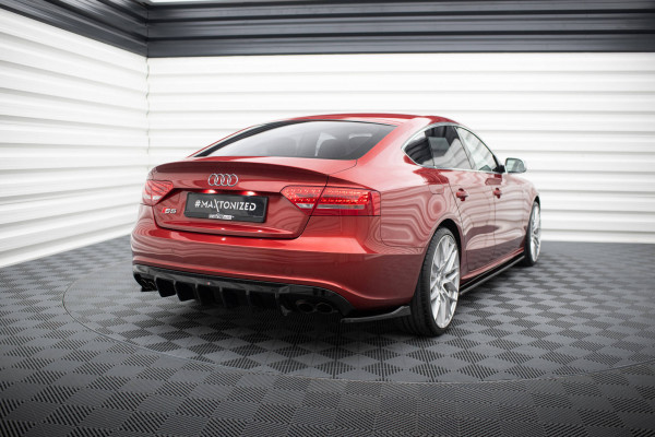 Heck Ansatz Flaps Diffusor passend für Audi S5 / A5 S-Line Sportback 8T