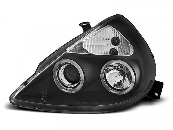 Scheinwerfer Ford Ka 11.96-08 Angel Eyes Schwarz