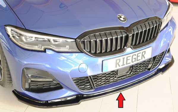 Rieger Spoilerschwert glanz schwarz für BMW 3er G20 (G3L) Lim. 03.19-06.22 (bis Facelift)