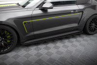Seitenschweller Ansatz Für Ford Mustang GT Mk6 Schwarz Hochglanz