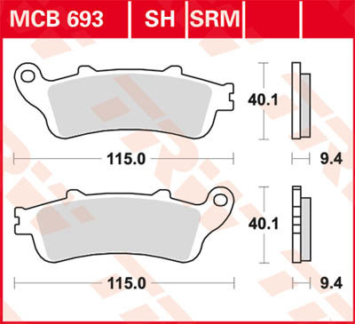 Scheibenbremsbeläge MCB693