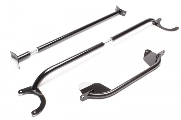 TA Technix Stahl-Domstreben Kit, schwarz passend für VW Golf I/Jetta I/ Scirocco I+II