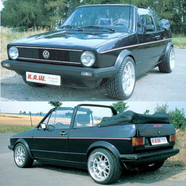 K.A.W. PlusKit Sportfahrwerk für Volkswagen Golf 1 Cabrio 155 ab 01/1979 bis 03/1993