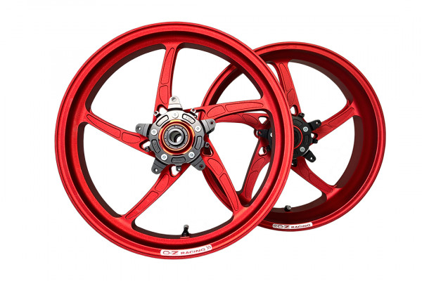 OZ Piega Umbausatz 17" Aluminium Schmiedefelgen für Yamaha Tenere 700 ab 2019 rot matt