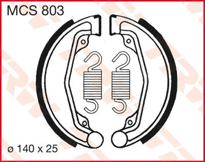 Bremsbacken MCS803