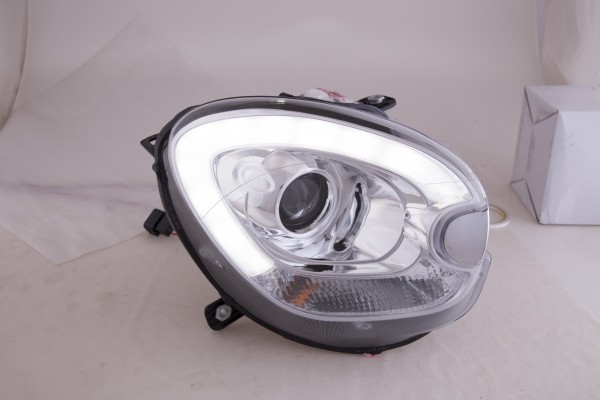 Scheinwerfer Set Xenon Daylight LED TFL-Optik Mini Countryman R60 Bj. 10-17 chrom