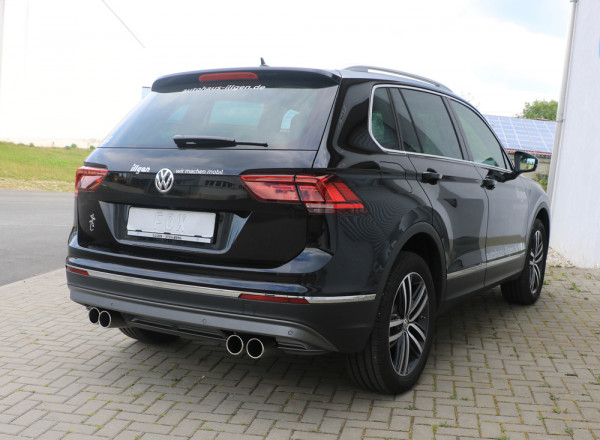 VW Tiguan II Benzin - 4motion Endschalldämpfer Ausgang rechts/links - 2x90 Typ 12 rechts/links