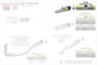 Arrow X-Kone Schalldämpfer passend für Honda CBR 1000 RR 14-16 Arrow X-Kone Schalldämpfer passend für Honda CBR 1000 RR 14-16