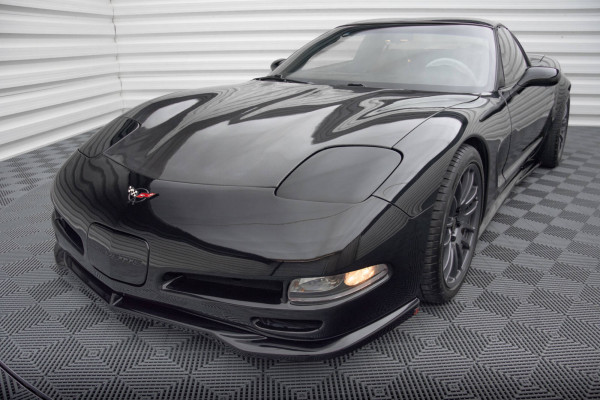 Front Ansatz Für Chevrolet Corvette C5 Schwarz Hochglanz