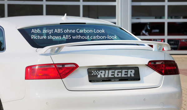 Rieger Heckscheibenblende carbon look für Audi RS5 (B8) Coupe 01.12-06.16 (ab Facelift)