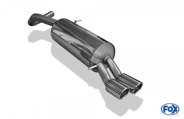 VW Polo 6R - GT und GTI Endschalldämpfer 63,5mm - 2x76 Typ 16