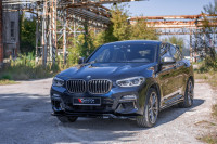 Seitenschweller Ansatz Für BMW X4 M-Paket G02 Schwarz Hochglanz