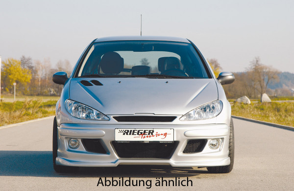 Rieger Spoilerstoßstange passend für Peugeot 206 Lim. 09.98-05.06
