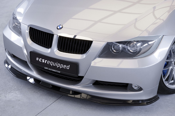 Cup-Spoilerlippe mit ABE für BMW 3er (E90/E91) Limousine und Touring CSL536 Schwarz Strukturiert