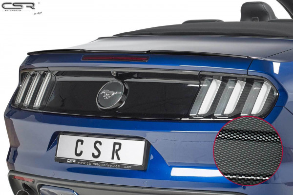 Heckflügel mit ABE für Ford Mustang VI HF720-C Carbon Look Hochglanz