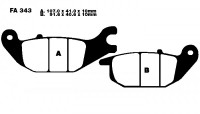 EBC FA343 Bremsbeläge passend für Honda CBR 125 & XL 125 EBC FA343 Bremsbeläge passend für Honda CBR 125 & XL 125