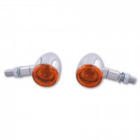SHIN YO Bullet Light Blinker Chrom / Orange Linse (Paar) – Vorn & Hinten SHIN YO Bullet Light Blinker Chrom / Orange Linse (Paar) – Vorn & Hinten