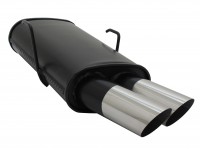 Novus Sportauspuff passend für Peugeot 106 2x76mm MS-Design Novus Sportauspuff passend für Peugeot 106 2x76mm MS-Design