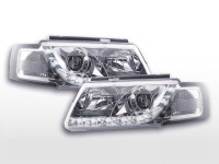 Daylight LED Scheinwerfer Set chrom passend für VW Passat 3B 97-00 Daylight LED Scheinwerfer Set chrom passend für VW Passat 3B 97-00