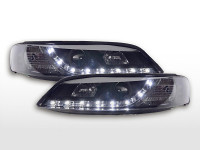 Scheinwerfer Set Daylight LED TFL-Optik passend für Opel Vectra B 96-99 schwarz Scheinwerfer Set Daylight LED TFL-Optik passend für Opel Vectra B 96-99 schwarz