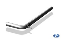 FOX Vorschalldämpferersatzrohr passend für VW Polo 9N FOX Vorschalldämpferersatzrohr passend für VW Polo 9N