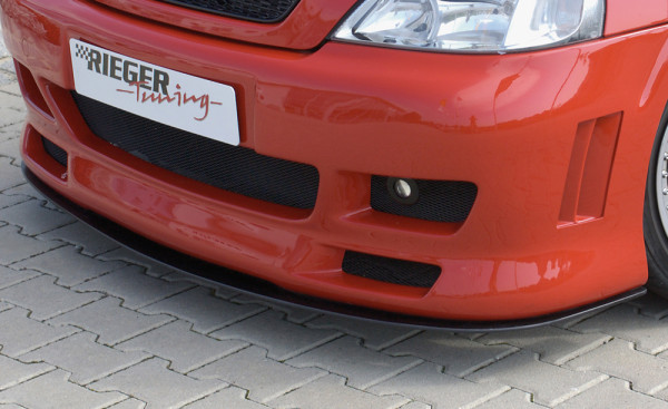 Rieger Spoilerschwert matt schwarz für Opel Astra G 5-tür.