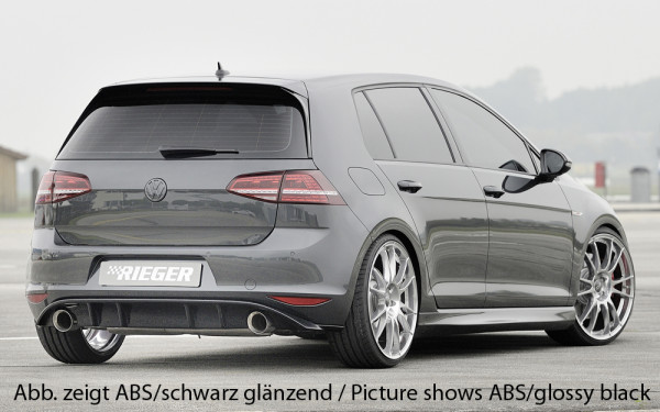 Rieger Heckeinsatz carbon look für VW Golf 7 3-tür. 10.12-12.16 (bis Facelift)