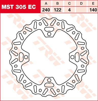 Bremsscheibe starr MST305EC